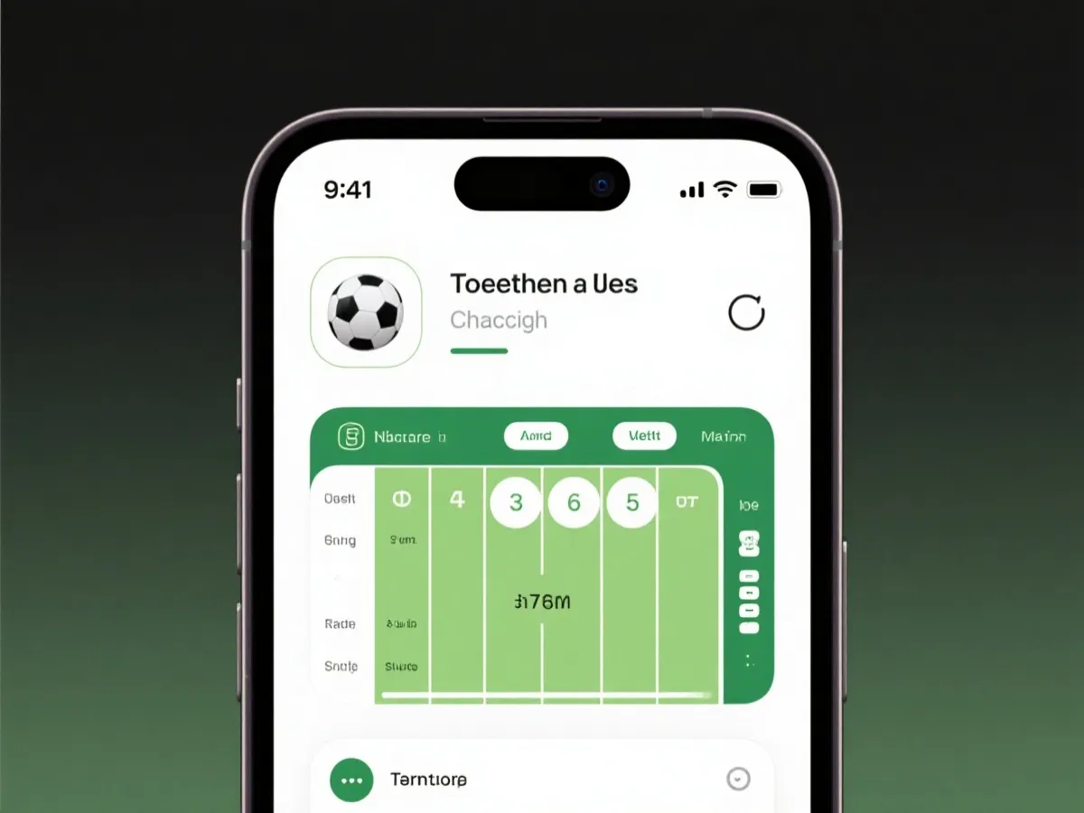 足球赛程表 App 界面预览